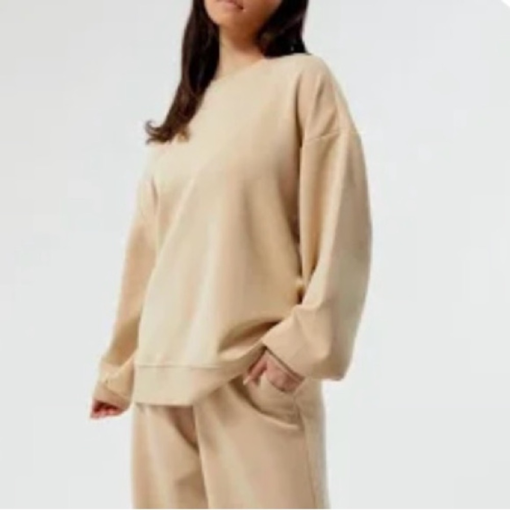 WeWoreWhat Women's Tan, Balloon, Long Sleeve Shirt SizeXS